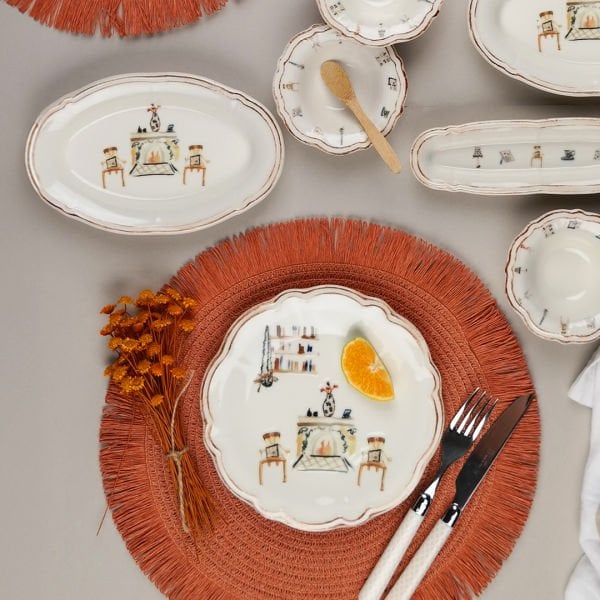 Porser Faylinn 14 Parça Kahvaltı Takımı