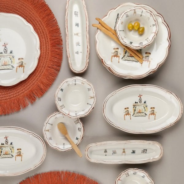 Porser Faylinn 14 Parça Kahvaltı Takımı