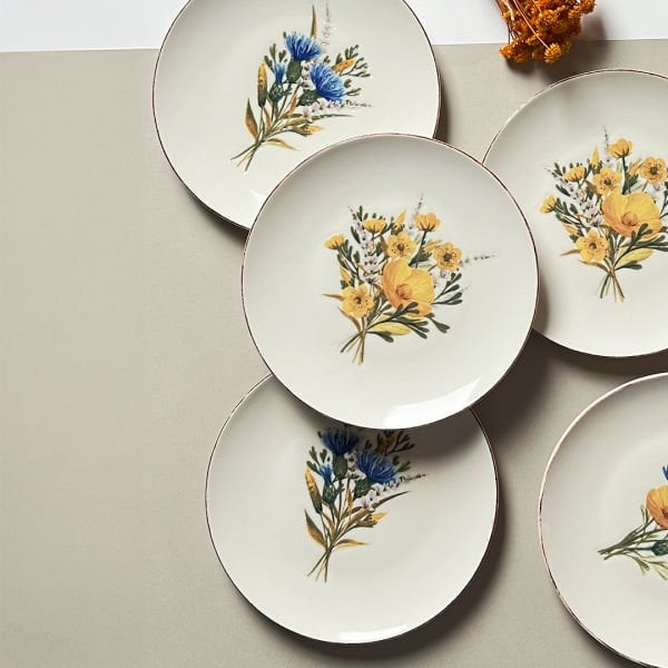 Porser Lily 6 Parça  Pasta Takımı