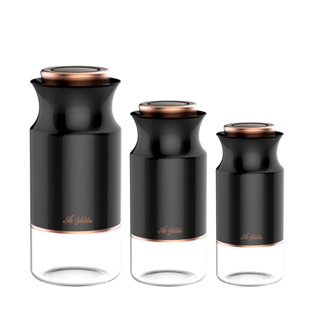 Aryıldız Black Line Bronz Saklama Kabı Seti