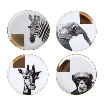 Porland Wild Life Pasta Tabağı 20 cm 4 Parça
