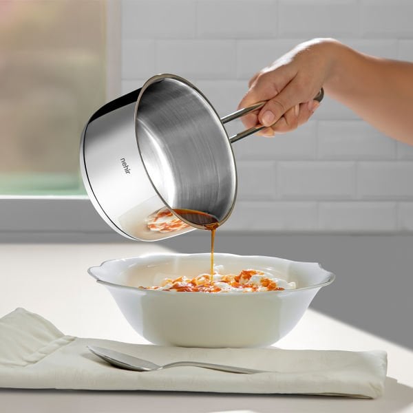 Nehir Silver Çelik 12 Cm Sosluk - Kapaksız