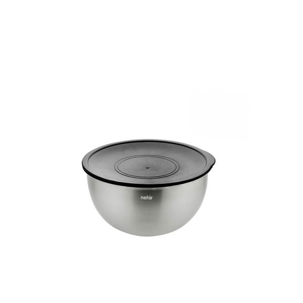 Nehir Silver Çelik 9 Parça Karıştırma Kabı Seti Mat