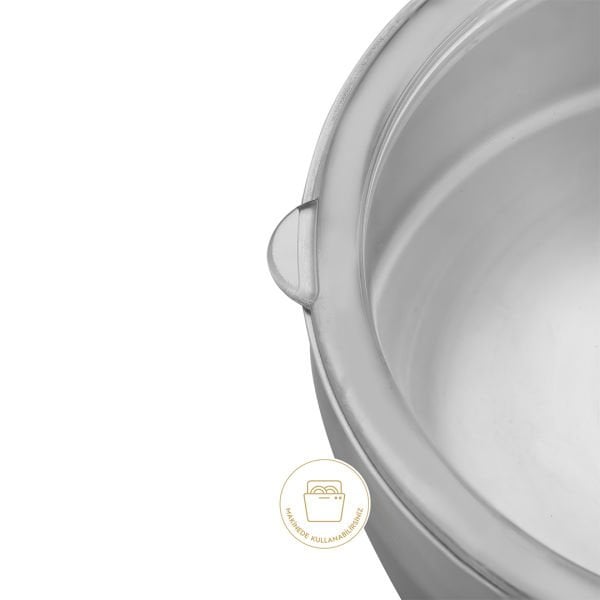 Nehir Silver Çelik 6 Parça Saklama Kabı Mat