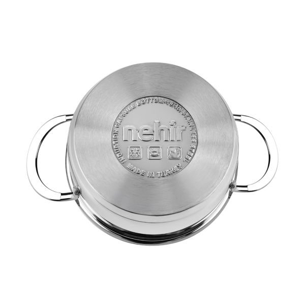 Nehir Silver Çelik 6 Parça Mini Tencere Seti