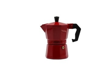 Bambum Piccolo  Moka Pot 3 Fincan Kırmızı