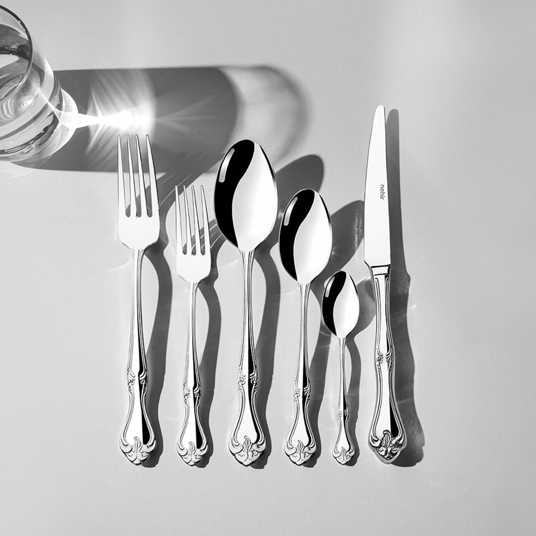 Nehir Lalezar Sade 72 Parça Çatal Kaşık Bıçak Takımı