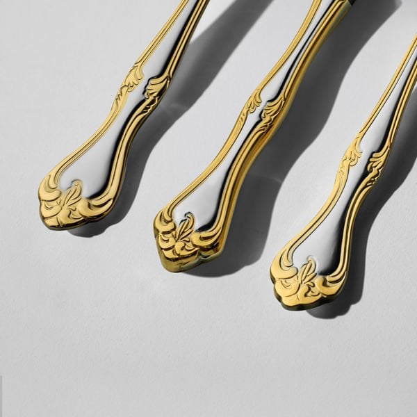 Nehir Lalezar 36 Parça Çatal Kaşık Takımı Altın