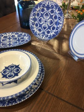 Porland Hüma Mavi Yemek Takımı 32 Parça