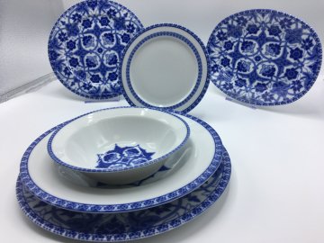 Porland Hüma Mavi Yemek Takımı 32 Parça