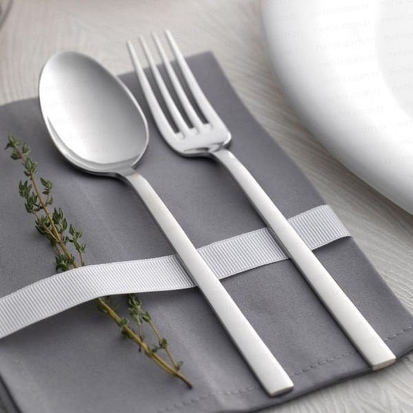 Nehir Dalyan Sade 36 Parça Çatal Kaşık Bıçak Takımı