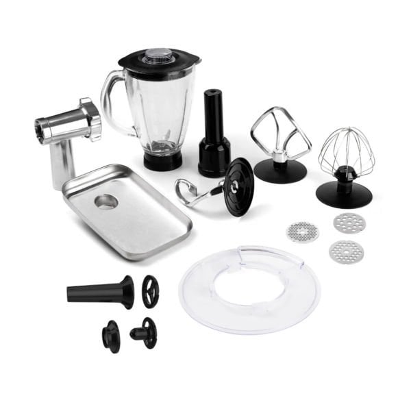 Yui M-120 Multi Fonksiyonel 3'ü Bir Arada Stand Mikser Kıyma Setli Ve Blender Siyah