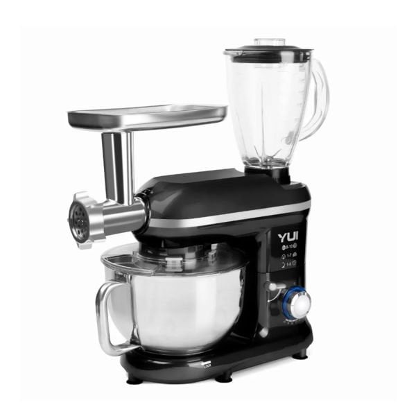 Yui M-120 Multi Fonksiyonel 3'ü Bir Arada Stand Mikser Kıyma Setli Ve Blender Siyah