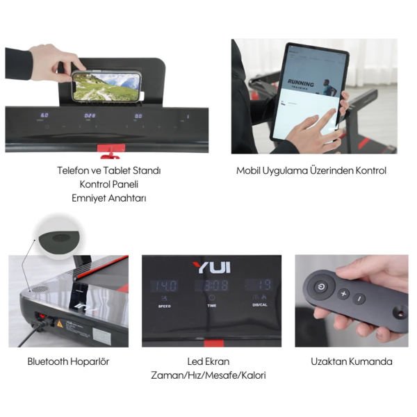 Yui X24 Pro Max Katlanabilir Akıllı Yürüyüş Ve Koşu Bandı