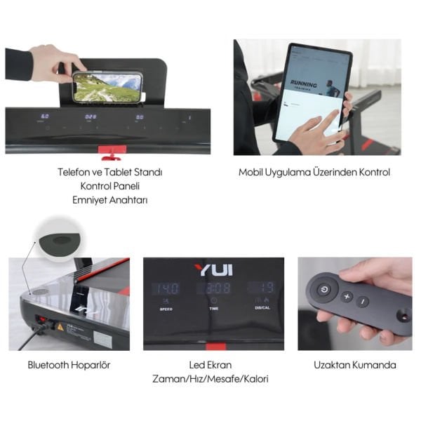Yui X24 Pro Max Katlanabilir Akıllı Yürüyüş Ve Koşu Bandı