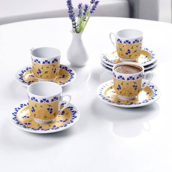 Güral Porselen Sedef 12 Parça Kahve Fincan Takımı 8115