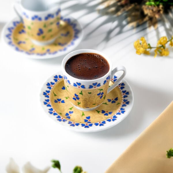 Güral Porselen Sedef 12 Parça Kahve Fincan Takımı 8115