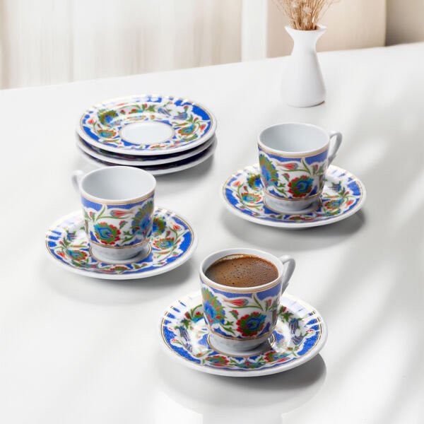 Güral Porselen Sedef 12 Parça Kahve Fincan Takımı 4540