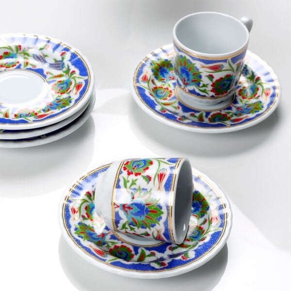 Güral Porselen Sedef 12 Parça Kahve Fincan Takımı 4540