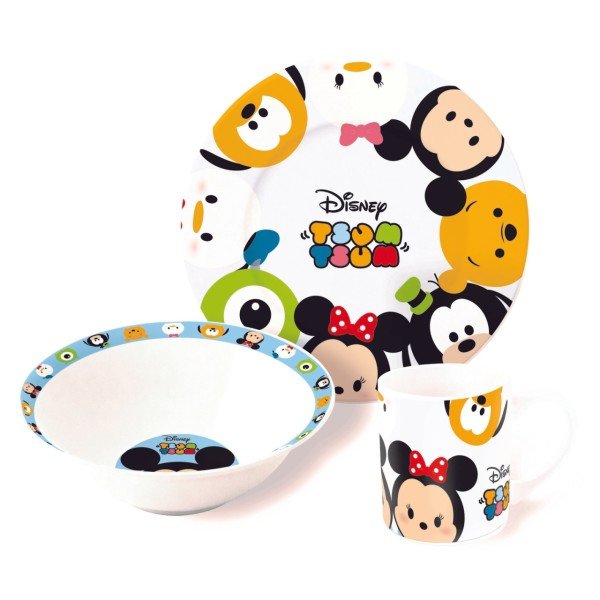 Disney - 智ママ3 Disney Tsum Tsum Porselen 3'lü Mama Seti | Sarıbulut