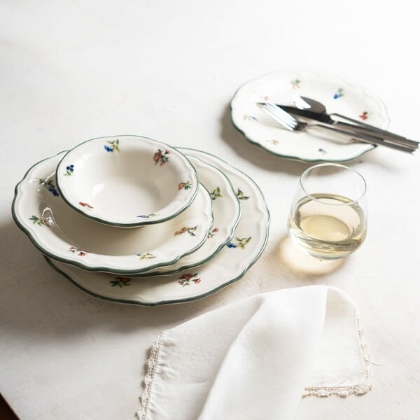 Porser Vintage Rose Fulya 24 Parça Yemek Takımı