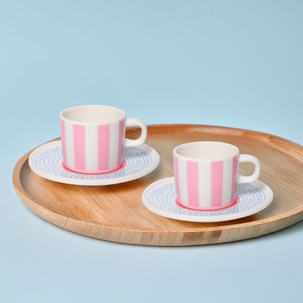 Güral Porselen Mental 4 Parça Kahve Fincan Takımı 6566