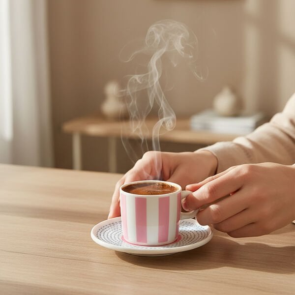 Güral Porselen Mental 4 Parça Kahve Fincan Takımı 6566