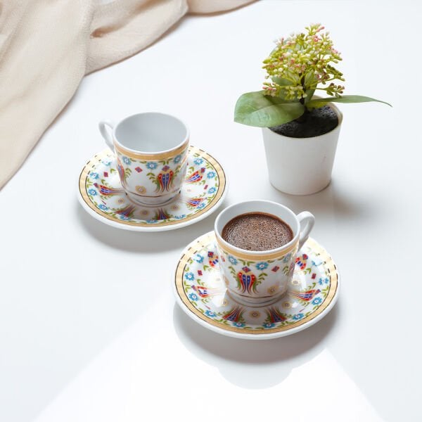 Güral Porselen Sedef 12 Parça Kahve Fincan Takımı 4554