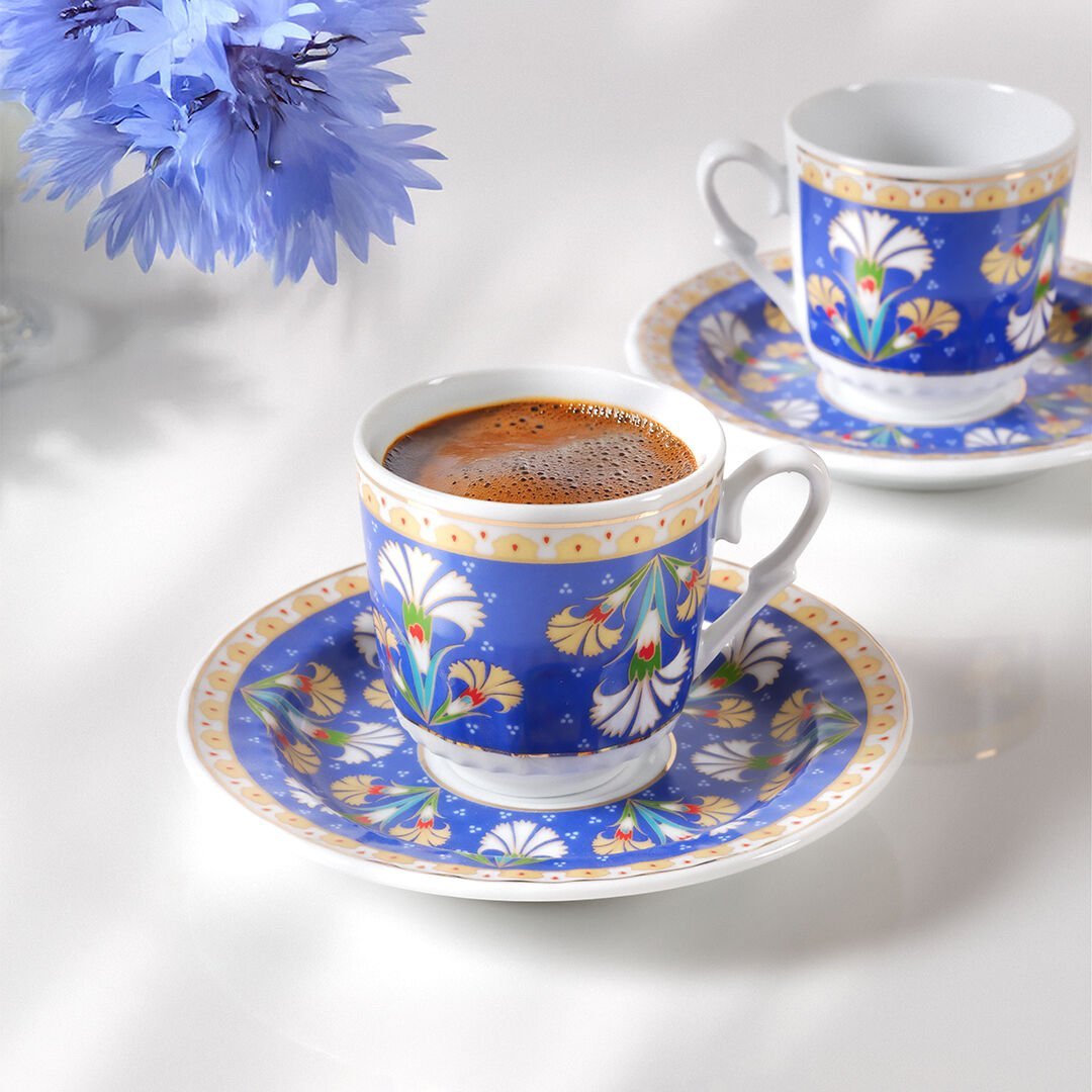 Güral Porselen Sedef 12 Parça Kahve Fincan Takımı 4557