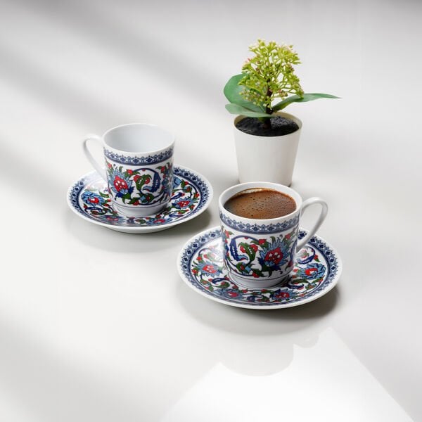 Güral Porselen Gözde Topkapı 12 Parça Kahve Fincan Takımı