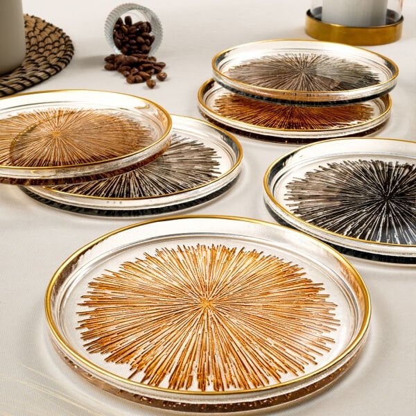 Fecra Mystic 6'lı Pasta Tabağı Seti 16 cm