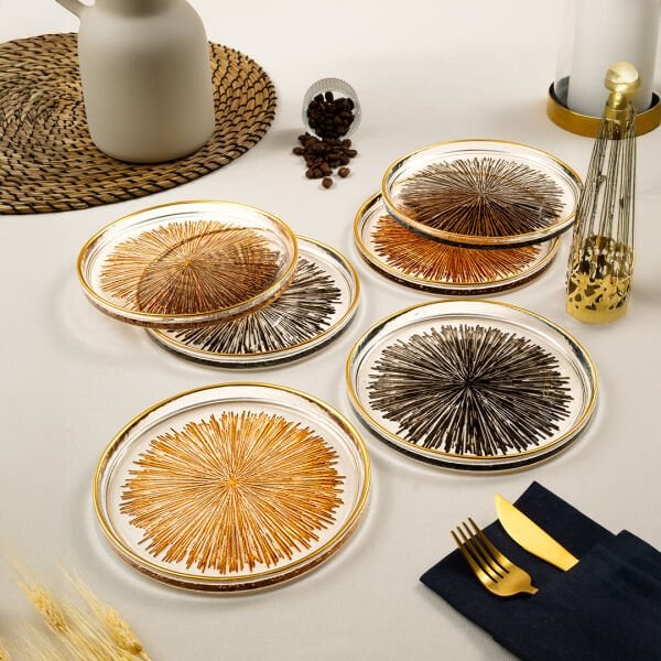 Fecra Mystic 6'lı Pasta Tabağı Seti 16 cm