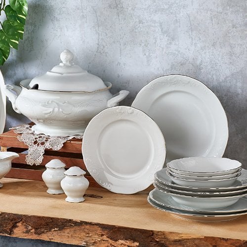 Aryıldız Square Porselen 60 Parça Yemek Takımı 40001