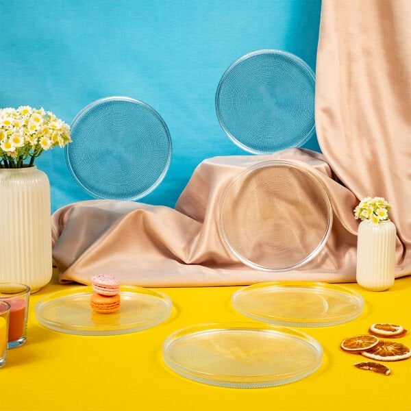 Fecra Loren 7 Parça Pasta ve Sunum Seti Natürel