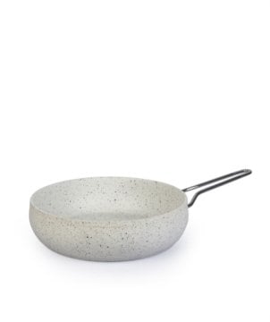 Acar Granit Beyaz Çelik Kulplu 26 Cm Tava