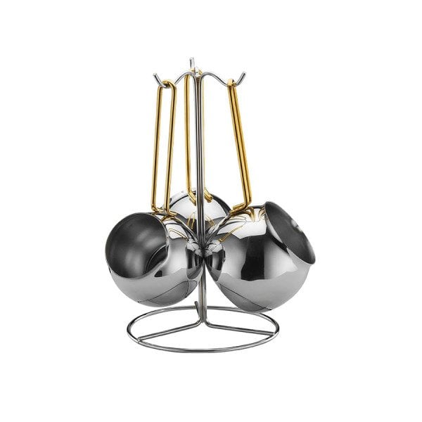 Kütahya Porselen Efes 18 Parça Çelik Güveç Tencere Çeyiz Seti- Gold Kulp