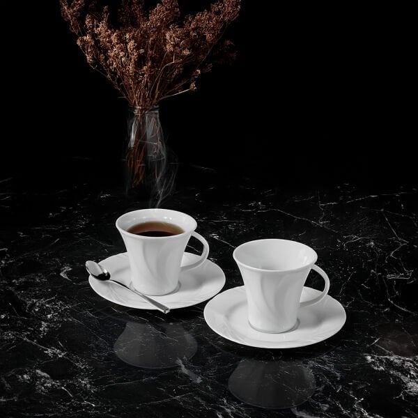 Güral Porselen Soprano 4 Parça Çay Fincan Takımı