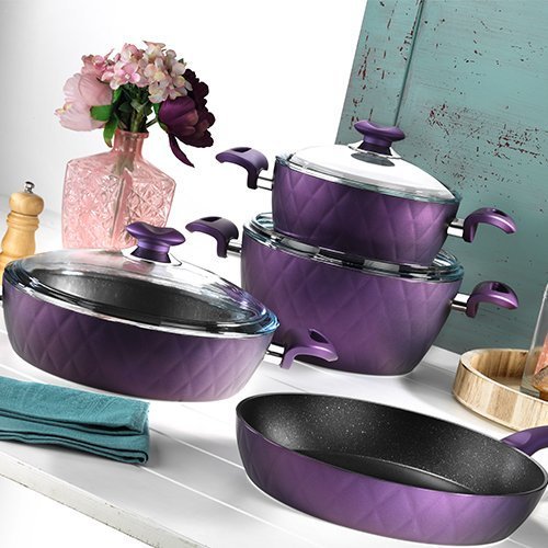 Aryıldız Caprice Granit Takımı 7 Parça Purple