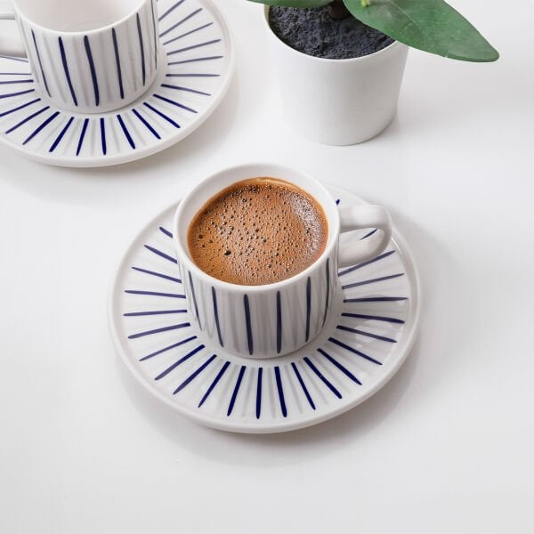 Güral Porselen Mental 4 Parça Kahve Fincan Takımı 6733