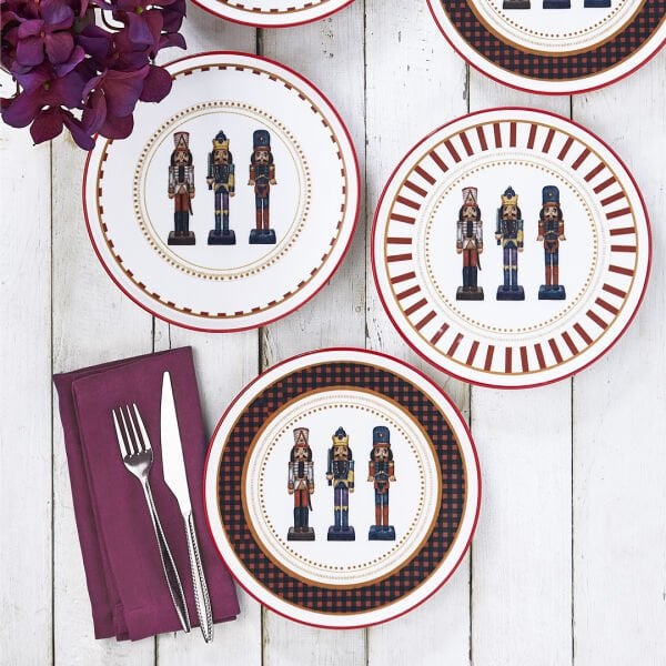 Fecra Kurşun Asker 6 Parça Pasta Tabağı Seti