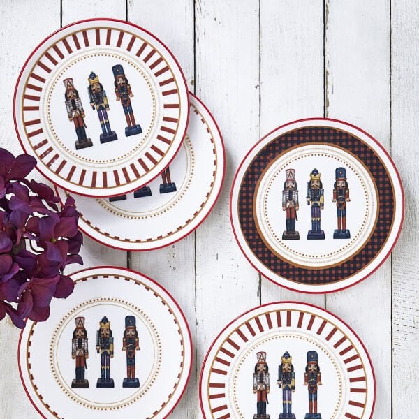 Fecra Kurşun Asker 6 Parça Pasta Tabağı Seti