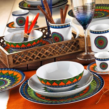 Kütahya Porselen 8982 Desen 24 Parça Yemek Seti