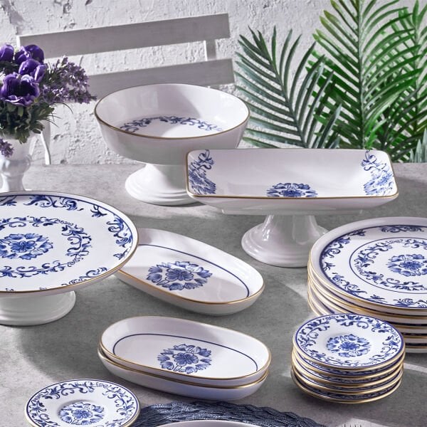 Fecra Riyo 18 Parça Servis ve Sunum Seti