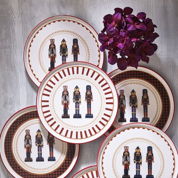 Fecra Kurşun Asker 6 Parça Servis Tabağı Seti