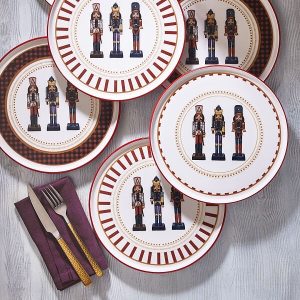 Fecra Kurşun Asker 6 Parça Servis Tabağı Seti