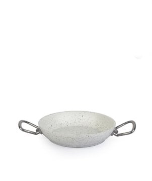 Acar Granit Beyaz Çelik Kulplu 22 Cm Omlet Tavası