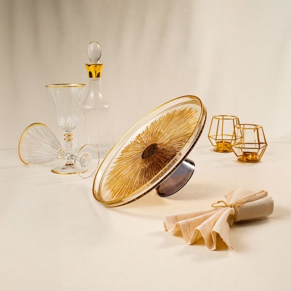 Fecra Mystic Ayaklı Kek Sunum Tabağı 28 Cm