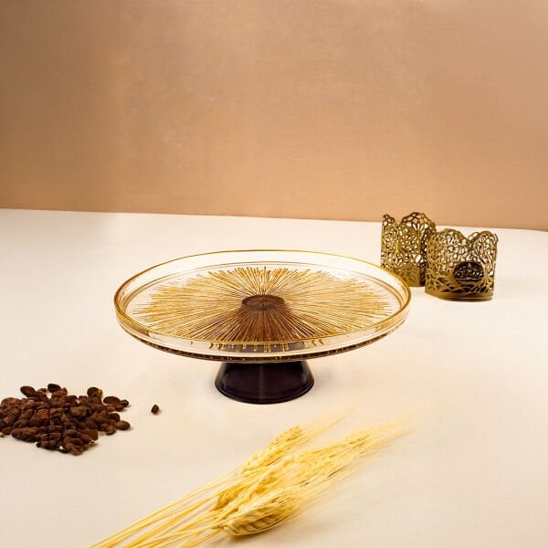 Fecra Mystic Ayaklı Kek Sunum Tabağı 28 Cm