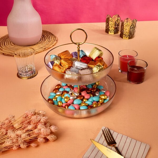 Fecra Loren Katlı Kase Altın Fileli