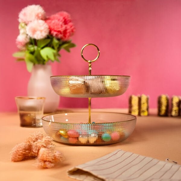 Fecra Loren Katlı Kase Altın Fileli